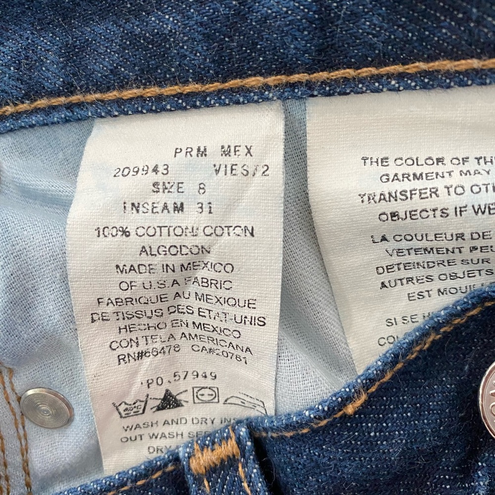 REDUCED! Tommy Hilfiger Straight Leg Jeans EUC z 8 - Picture 3 of 8